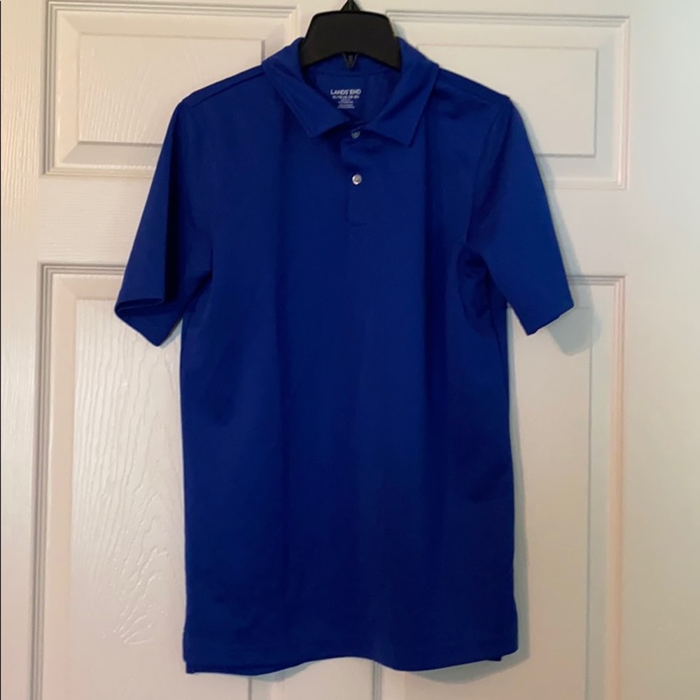 Lands’ End Boys XL 18/20 Blue Polo T-shirt